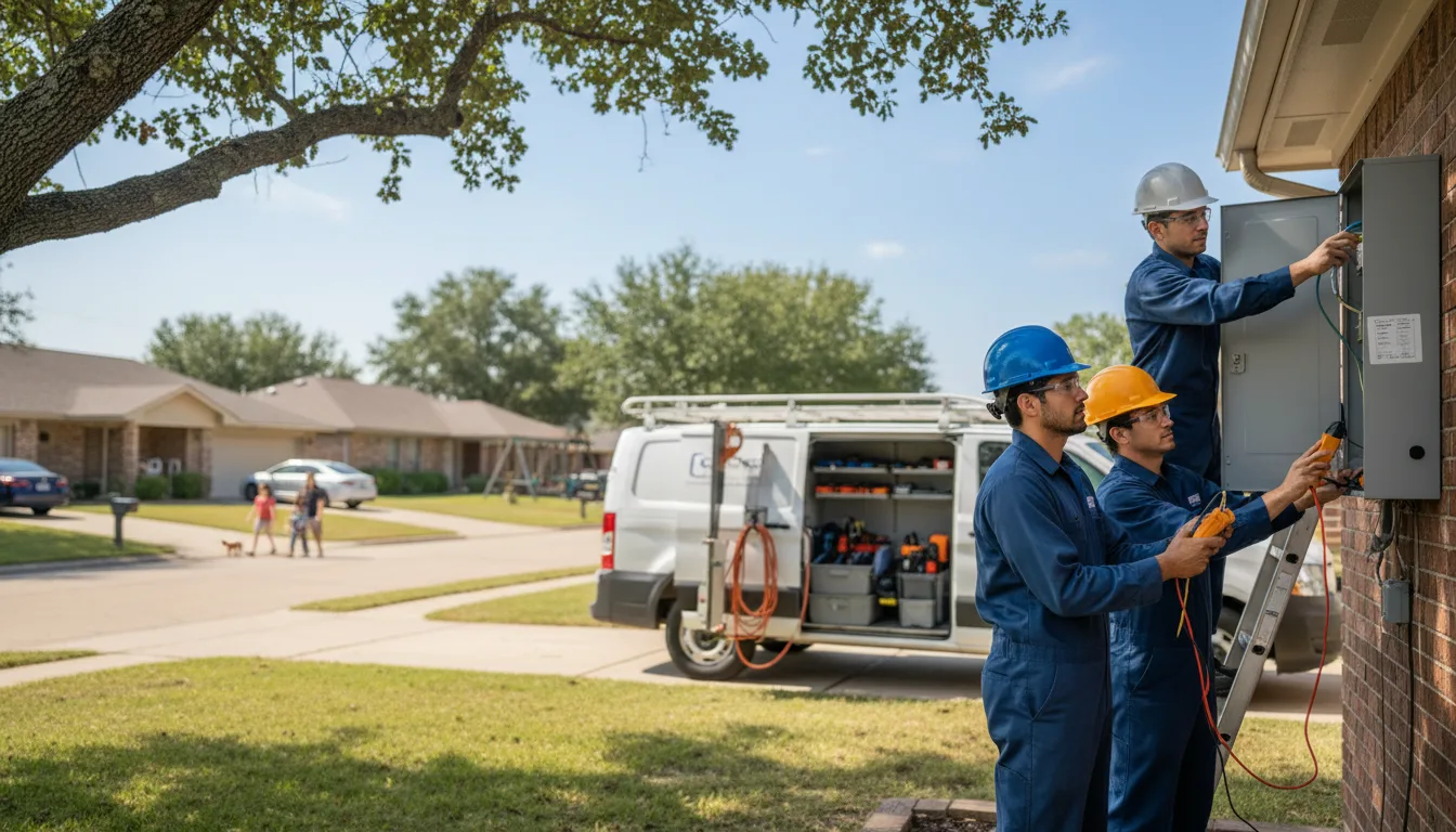 Certified electrician providing emergency electrical services in Premont, TX